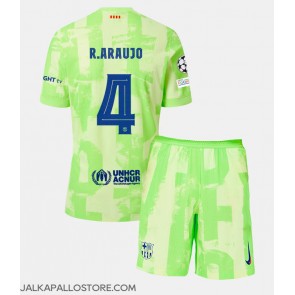 Barcelona Ronald Araujo #4 Kolmaspaita Lapsille 2024-25 Lyhythihainen (+ shortsit)